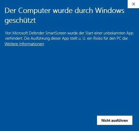 Ihr Computer wurde durch Windows geschützt